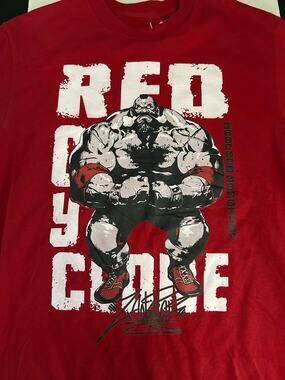 STREET FIGHTER "Show me Everything you Have" Graphic Red Short Sleeve Tee Size L